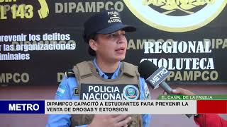 DIPAMPCO CAPACITÓ A ESTUDIANTES PARA PREVENIR LA VENTA DE DROGAS Y EXTORSION [upl. by Atiken]