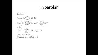 Espaces vectoriels partie 35  Formes linéaires et hyperplans [upl. by Ynavoeg]