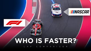 Is Nascar faster than an F1  3D Comparison [upl. by Ominorej]