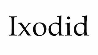 How to Pronounce Ixodid [upl. by Alletniuq]