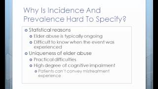 Research on elder abuse incidence and prevalence [upl. by Zippora]