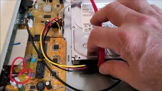 How To Install a Hard Drive To an H265 DVR  NVR Surveillance Camera System [upl. by Losyram263]