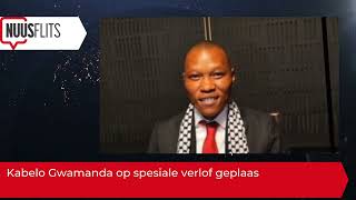 Kabelo Gwamanda op spesiale verlof geplaas [upl. by Lemmuela]