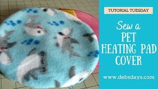 How to Make an EasytoSew Fleece Pet Heating Pad Cover for Snuggle Safe Pet Bed [upl. by Loginov120]