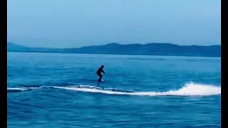 Whidbey Island foilsurfing — Tow in —Scott and Sean [upl. by Neih]