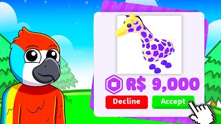 Selling pets FOR ROBUX Adopt me [upl. by Fagan447]