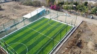 Football turf construction [upl. by Jacquet]