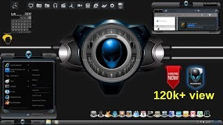 Alienware Theme for windows 7 32bit64bit [upl. by Novahs]