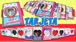 TARJETA EXTENSIBLE de Amor Aniversario Felicitaciones [upl. by Alecram]