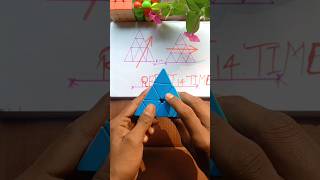 Viral magic tricks to solve Pyramid cube 🔥💯CubeingFormula shorts youtubeshorts [upl. by Mcdermott]