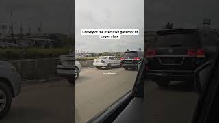 Lagos State Governor Sanwo Olu escort automobile trending news politics nigeria [upl. by Nnayhs887]