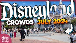 How CROWDED is Disneyland in July 2024  Wait Times amp More [upl. by Naoma]