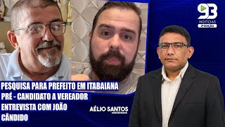 PESQUISA PARA PREFEITO DE ITABAIANA  ENTREVISTA COM JOÃO CANDIDO [upl. by Kizzee]