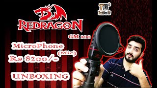 REDRAGON Microphone GM100 Quality amp Mic Test Unboxing Rs8200 [upl. by Dixil]