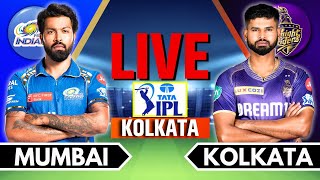 IPL 2024 Live KKR vs MI Match 60  IPL Live Score amp Commentary  Kolkata vs Mumbai Live Match [upl. by Jabe]