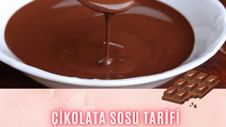 AZ MALZEMELİ PRATİK ÇİKOLATA SOSU TARİFİ NİŞASTASIZ yemek tarifleri  How to make chocolate sauce [upl. by Kulseth]