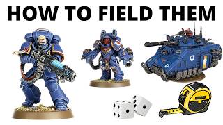 How to Field EVERY Codex Space Marines Unit  Wargear Support  Battle Plan [upl. by Kostival]