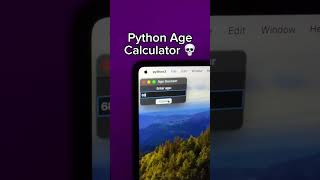 Python Age Calculator 💀 computerscience softwareengineer coding python [upl. by Welles]