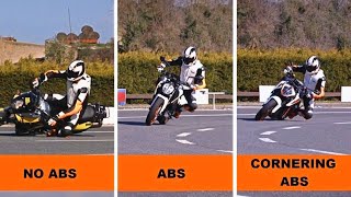 KTM  ABS and Cornering ABS Explained  Motorcycle Stability Control [upl. by Elamef]