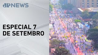 Público se mobiliza para ato de Dia da Independência na Avenida Paulista [upl. by Sinclare]