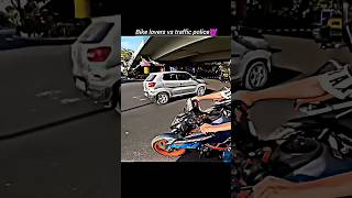 bike rider vs traffic police 🥵ktm shorts viral  accident bikerider viral [upl. by Lleret182]