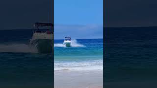 Boat Beaching ocean beach boat [upl. by Ahsimin]