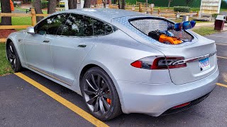 Cordless Tesla I Drive 1800 miles without charging P1 [upl. by Enelrae]