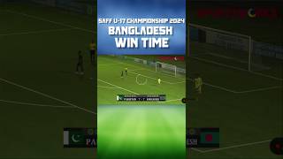 Last 2 goal time amp win Bangladesh u17 football team football bangladeshfootball saff [upl. by Eintirb]