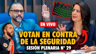 🟡 EN VIVO Sesión Plenaria N° 29  Diputados aprueban con urgencia una nueva Ley enviada por Bukele [upl. by Forkey]