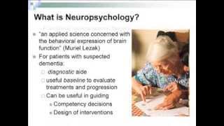 Neuropsychological Assessment of Alzheimers Disease [upl. by Ivel]