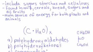 81 Carbohydrates Introduction  Uses Classes amp Nomenclature [upl. by Ddarb364]