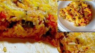 Rizaufourزهرةالحياة اكتشفي معي هذه الطريقة سهلة لتحضير طبق الأرز في الفرن بنييييين بزاف [upl. by Aeret230]