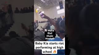 Baby Kia starts riot performing at high school 🔥 babykia flophouse [upl. by Garrett]