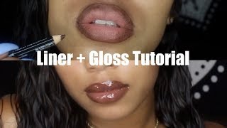 MY GOTO GLOSSY LIP TUTORIAL [upl. by Ehgit]