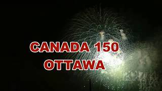 CANADA Day 150 Ottawa Fireworks 2017 [upl. by Ingra]