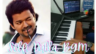 Selfie Pulla Bgm  keyboard cover  FL studio  Thalapathy birthday whatsapp status  Shorts [upl. by Eppillihp117]