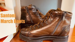 Unboxing my Most Expensive Boots  Santoni March Boots [upl. by Gardy599]