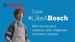 Bosch Serie 6 accent line induktionshäll med inbyggd fläkt  Bosch Home Sverige [upl. by Howell]