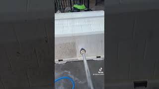 Time to clean the dog house doggo dog fyp tiktok satisfying clean pressurewashing furbabies [upl. by Petie]