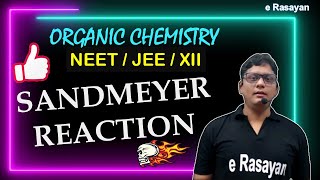 CLASS 12  ORGANIC NAME REACTIONS  SANDMEYER REACTION NUCLEOPHILIC SUBSTITUTION  NEET amp JEE [upl. by Annayat]