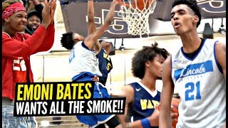 Emoni Bates Wants ALL THE SMOKE Dunks ON DEFENDERS HEAD amp FLEXES [upl. by Ylus333]