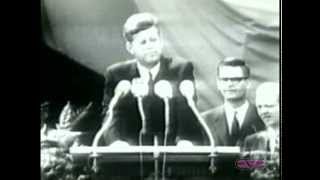 President John F Kennedy quotI Am a Berlinerquot Speech at Berlin Wall [upl. by Riobard]