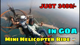 🥵Mini Helicopter Ride in GOA🚁 just 3499Things to do in Goa within 5k✨️🤩 [upl. by Nosliw]