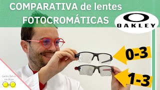 Comparativa de lentes fotocromáticas GRADUADAS de OAKLEY  centro óptico LAS ARTES [upl. by Eleon887]