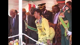 How Mnangagwa dances to Mdara Vachauya  Grace illustrates [upl. by Carolan]