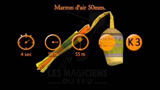 Feu dartifice  Marron dair 50mm [upl. by Grew537]