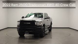 2022 Ram 2500 Tradesman 4WD 4D Crew Cab VIN 3C6UR5CLXNG352006 Stock R7333A [upl. by Zednanref]