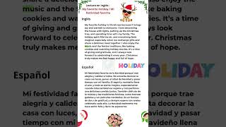 🎉 Lectura en Inglés My Favorite Holiday  Mejora tu Comprensión con Historias en Inglés 🗓️ [upl. by Senaj]