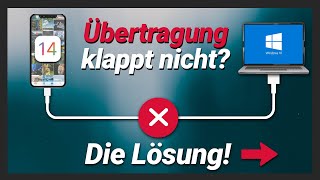 iPhone Bilder auf PC übertragen geht nicht  Fehler bricht ab wird nicht erkannt Die Lösung [upl. by Victoria226]