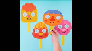 Noodle amp Pals Craft  Halloween Masks shorts halloween halloween2022 craftsforkids [upl. by Shelah155]